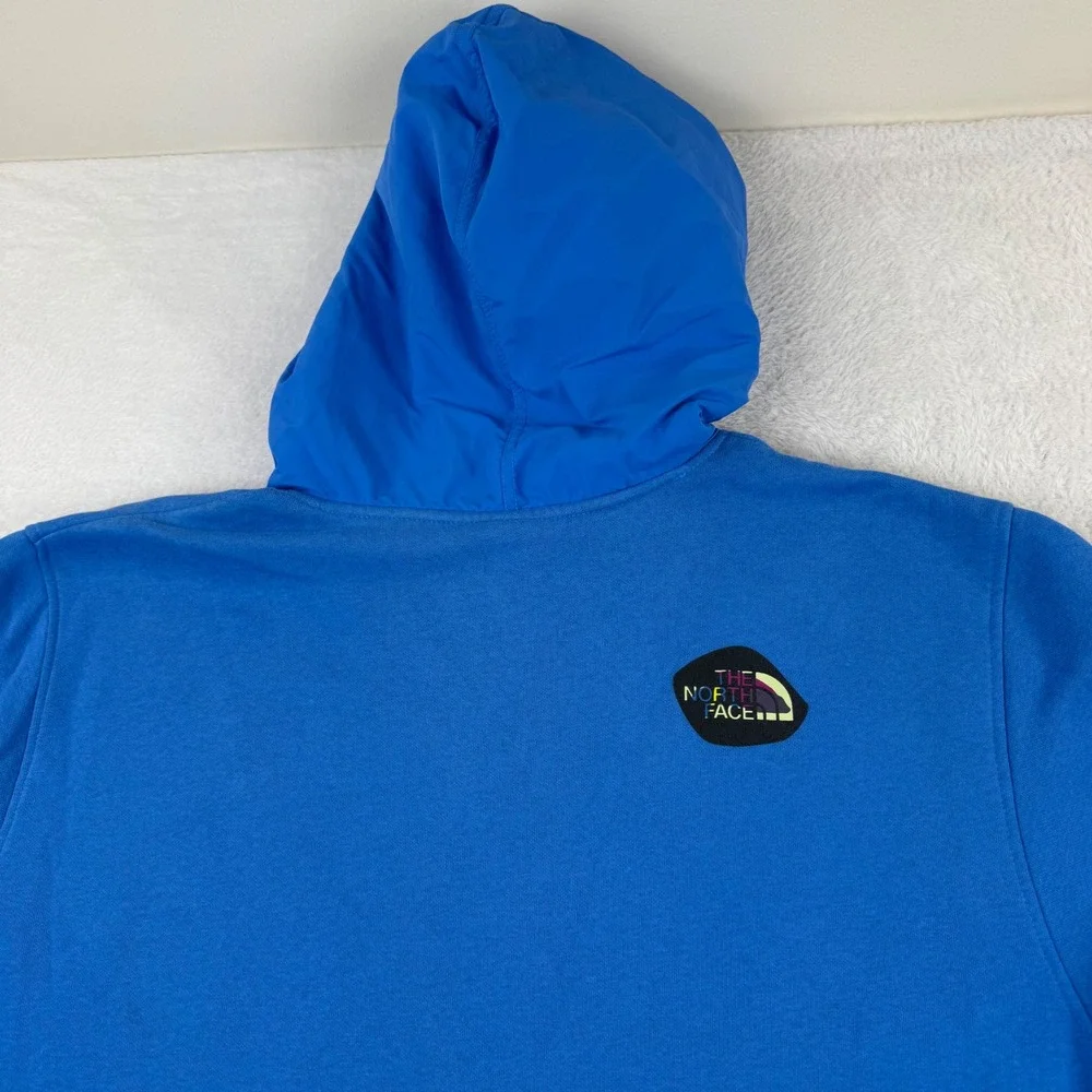 The North Face Hoodie Mens XL Blue Walls Are Meant For Climbing Graphic Pullover